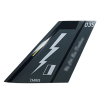 RAF 207 SQN F-35B Airplane Tail Flash