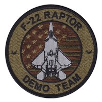 F-22 Demo Team Gray Jet OCP Patch