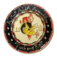 A BTRY 1-7 ADA The Armadillos Challenge Coin