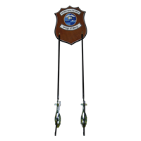Custom 2-Hook Shield Style Briefing Stick Rack