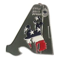 153 LRS C-130 Tail Flash Bottle Opener Challenge Coin