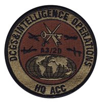 HQ ACC A3 2D DCGS and Intelligence Operations Division OCP Patch