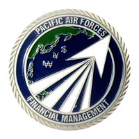 HQ PACAF Financial Management Challenge Coin