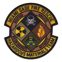 Miami Dade Fire Rescue HAZMAT Team Patch