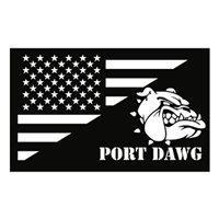 Port Dawg Flag Patch
