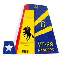 VT-28 T-6 Airplane Tail Flash