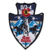 D Co 3-4 AHB Dark Riders Arrowhead Patchatch