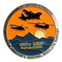 405 EAES C-130J OFS Resolute Support Challenge Coin