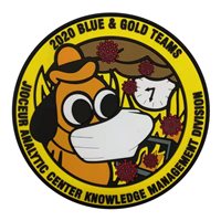 EUCOM JIOCEUR Blue and Gold 2020 PVC Patch