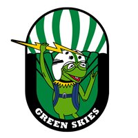 USAFA Parachute Team Wings of Green Patch