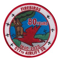 517 AS 80 Years Anniversary Patch