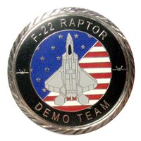 F-22 Demo Team 2020 Silver Challenge Coin