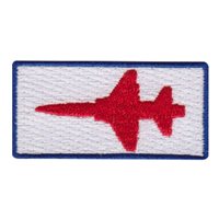 T-38 Top View Red and White Pencil Patch