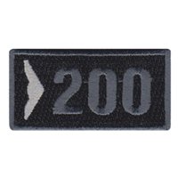 30 RS 200 Hours Silver Pencil Patch 