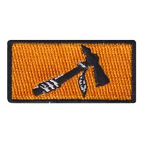 185 SOS Orange Tomahawk Pencil Patch 