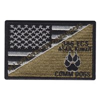 386 ECS US Flag with K9 Paw Patch