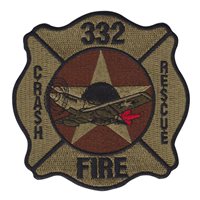 332 ECES Fire Crash Rescue Patch