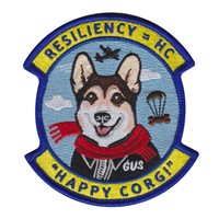 166 AW Happy Corgi Patch