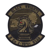 B Co 2-501 GSAB CH47 Black Knight OCP Patch