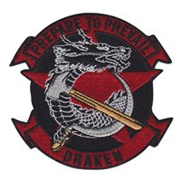 Draken Dragon Prepare to Prevail  3.5 Inch Patch