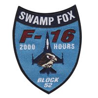 157 FS Swamp Fox F-16 2000 Hours F-16 Patch