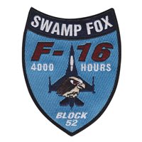 157 FS Swamp Fox F-16 4000 Hours F-16 Patch