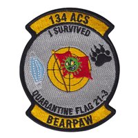 134 ACS Quarantine Flag 21-3 Patch