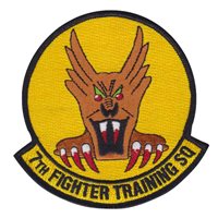 ROCAF 7TH TACTICAL fighter group パッチ 7 FTS Custom Patches | 7th Flying Training Squadron Patch