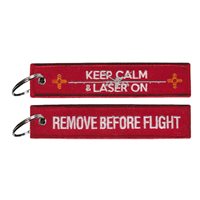 16 TRS Keep Calm & Laser On RBF Key Flag