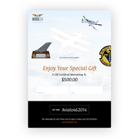 Aviator Gear $500 Gift Certificate