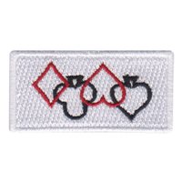 Laughlin AFB UPT Class 22-14 Card Suits Pencil Patch