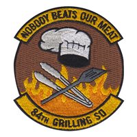 84 Grilling Squadron Nobody Beats Our Menu Patch