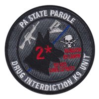 Pennsylvania State Parole K9 DIU Unit Patch