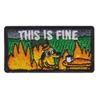 60 AES This is fine Pencil Patch