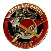 Draken 5 Years of Service Award Challenge Coin