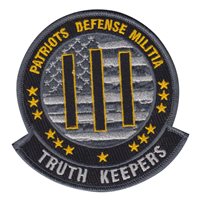 Patriots Defense Militia Truth Keepers Patch
