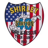 Shirley Volunteer Fire Dept Fire and Rescue Patch