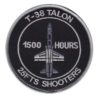 25 FTS T-38 1500 Hours Talon Patch