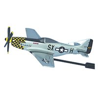 The Little Witch P-51D Custom Airplane Model Briefing Sticks