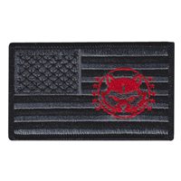 C Co 33rd PLT 1-64 AR US Flag Racoon Patch
