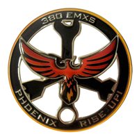 380 EMXS Phoenix Rise Up Challenge Coin