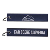 Car Scene Slovenia Navy Blue Key Flag