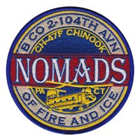 B Co 2-104 AVN NOMADS CH-47F Patch