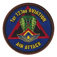 B Co. 1-123 Avn Regt Air Attack Patch