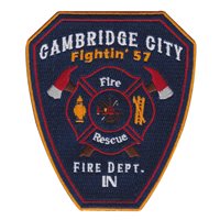 Cambridge City Fire Dept In Fightin 57 Patch
