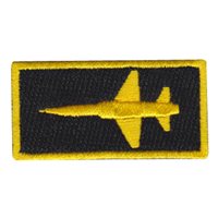 T-38 Top View Black and Yellow Pencil Patch