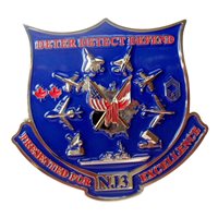 NORAD J3 Director Shield Challenge Coin