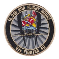 62 FS 10,000 NOR Flying Hours Patch