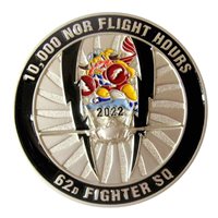 62 FS 10000 NOR Flying Hours Challenge Coin