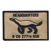 B Co 277 ASB Headquarters Patch